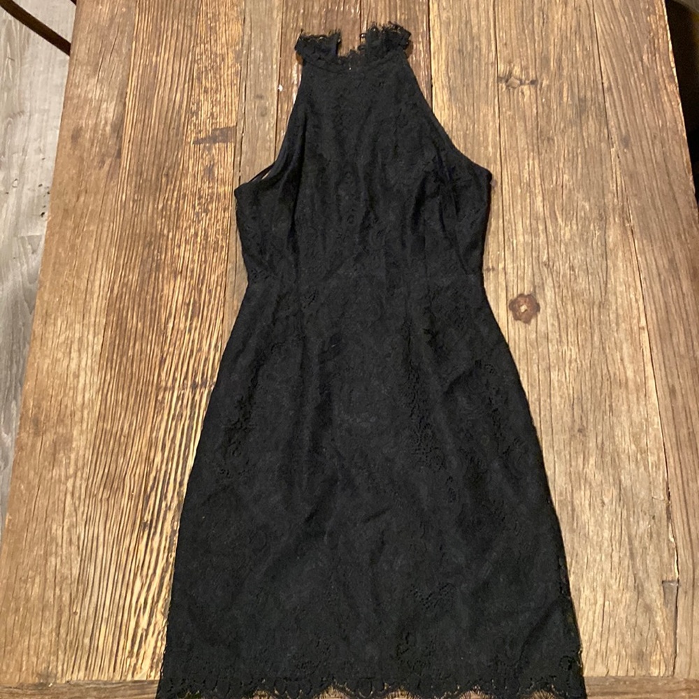 Black lace dress